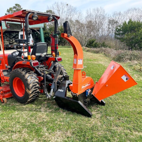 MechMaxx BX42S 3-Point PTO Wood Chipper up to 45HP – Orange – view 2