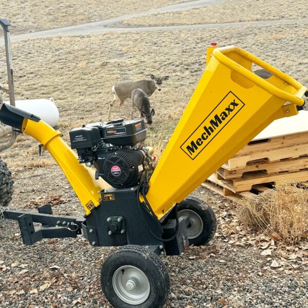 MechMaxx GS1500 Wood Chipper 15HP 5-Inch – Yellow – view 3