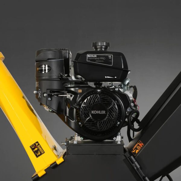 MechMaxx GS1500 Wood Chipper 14HP Kohler 5-Inch – Yellow – view 2