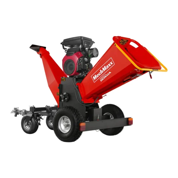 MechMaxx B200 Wood Chipper 22HP Honda 8-Inch – Red
