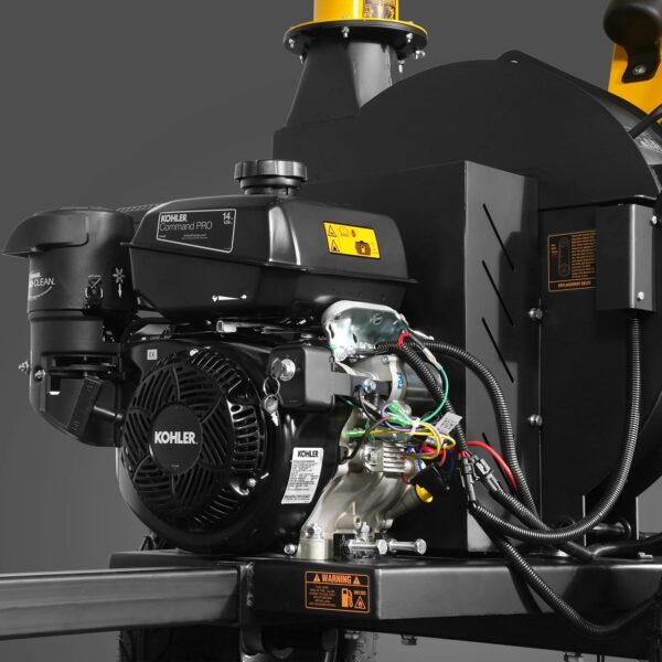 woodchipper110601-_16 MechMaxx P4205 Wood Chipper 14HP Kohler 5-Inch – Yellow – view 2